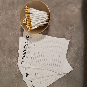 Bridal Shower Game + Pencils